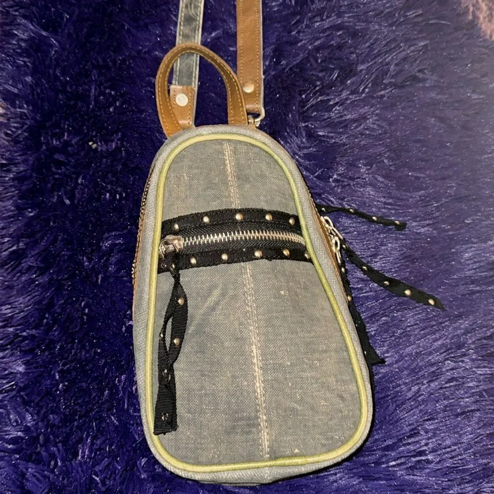 Mona B forever young mini bag distressed crossbody